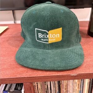 Brixton Forest Green Corduroy Hat